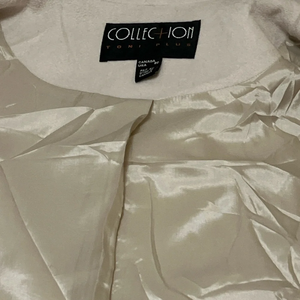 TONI PLUS COLLECTION BLAZER OPEN FRONT JACKET WITH A HIGH COLLAR - Picture 4 of 6